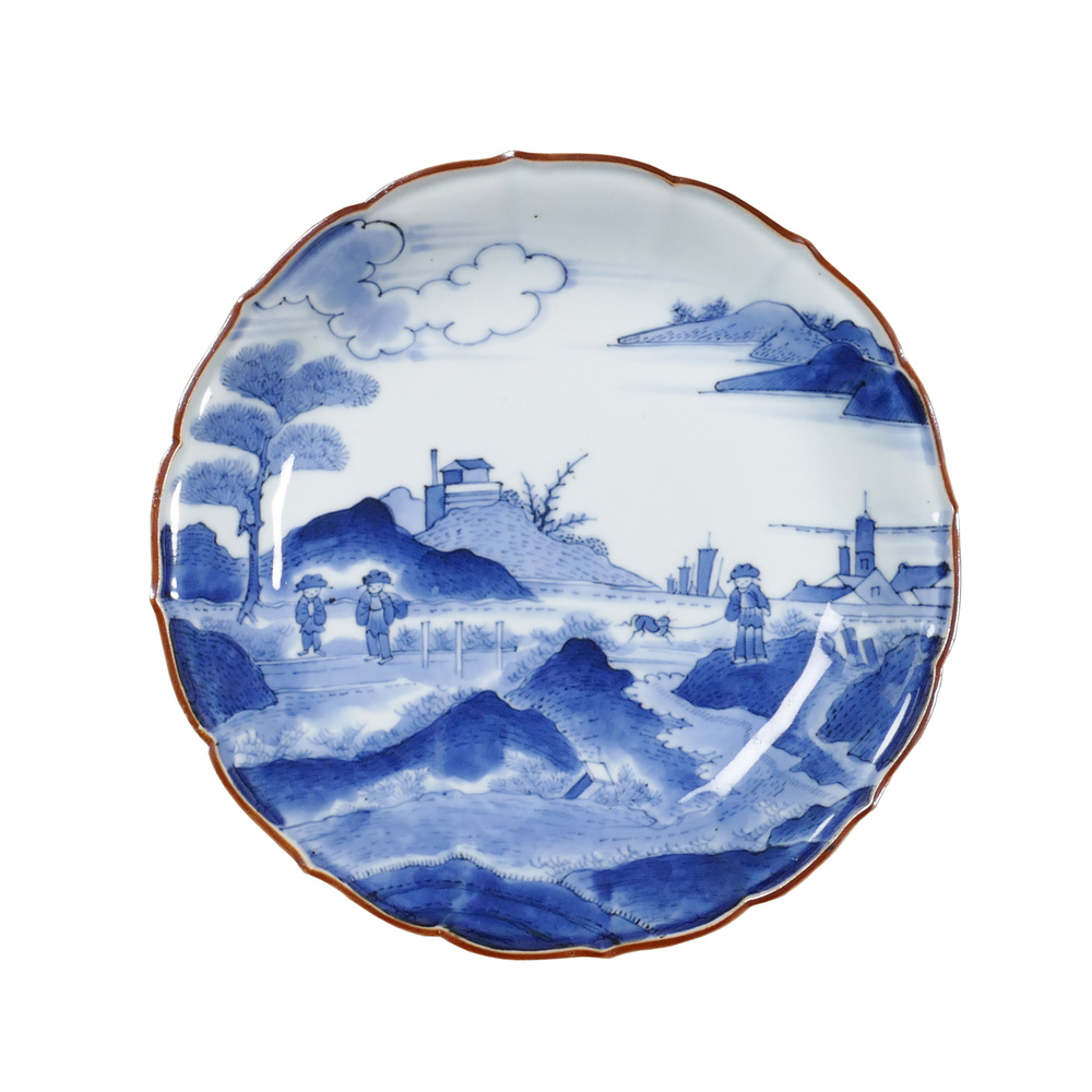 JBFE 04 A Japanese blue and white dish<br><br>十七至十八世紀青花 